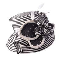Thumbnail: Ky Derby Church Downton Abbey Feather Braided Hat Fancy Hat Races Hat S10-3704