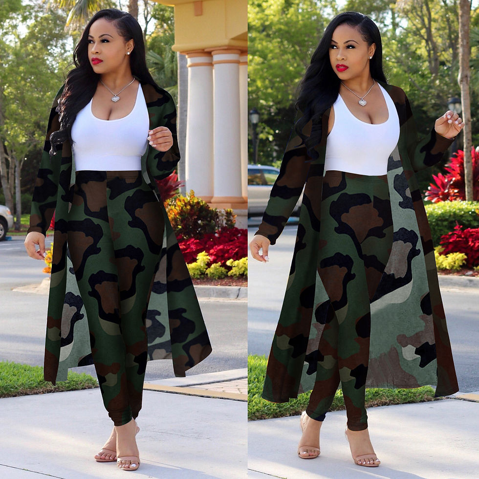Thumbnail: Hot Sale Two Pieces Sexy Club Women Wear Women Sets Two Piece Print Sets Two