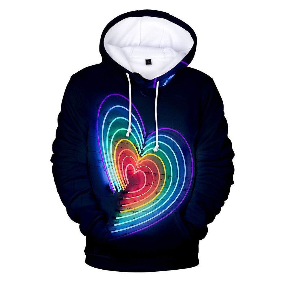 Thumbnail: Colorful Rainbow LGBT Hoodies  Pride LGBT Hoodie Fashion Casual Pullover Hooded