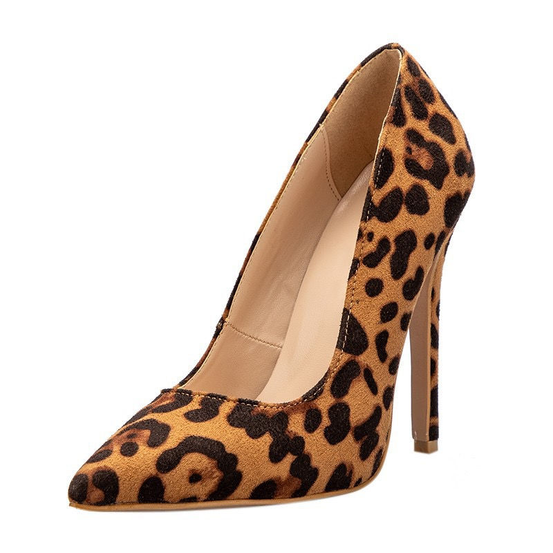 Thumbnail: 2020 women summer sandals evening formal shoes ladies pumps Leopard Print weddi