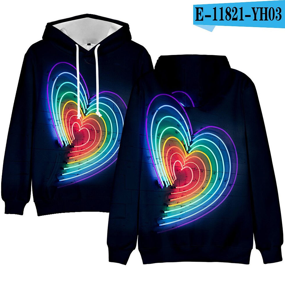 Thumbnail: LGBT Rainbow Flag Hoodie Sweatshirt  Gay Friendly LGBTQ Equity