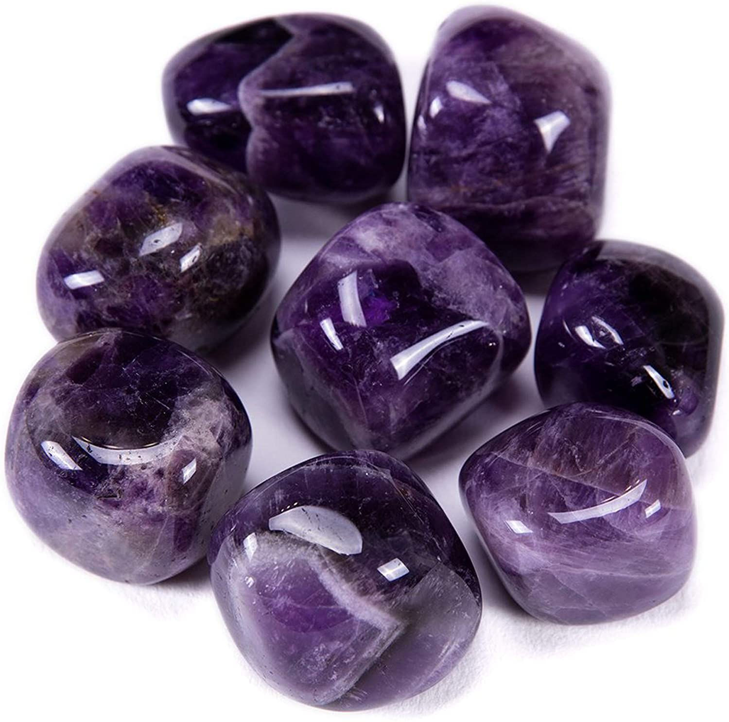 Bingcute Brazilian Tumbled Polished Natural Stones 1/2 Ib for Wicca, Reiki, and