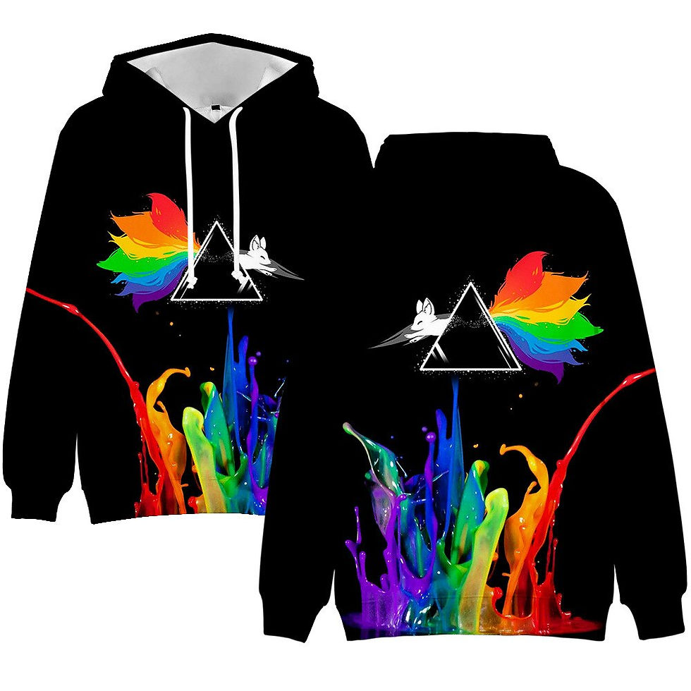 Thumbnail: LGBT Rainbow Flag Hoodie Sweatshirt  Gay Friendly LGBTQ Equity