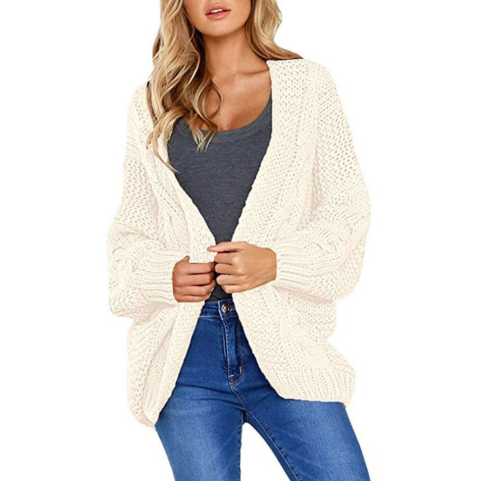 Thumbnail: Cardigan Women , Sweater Knitted , Long Sleeve Sweaters , Winter for Girl and L