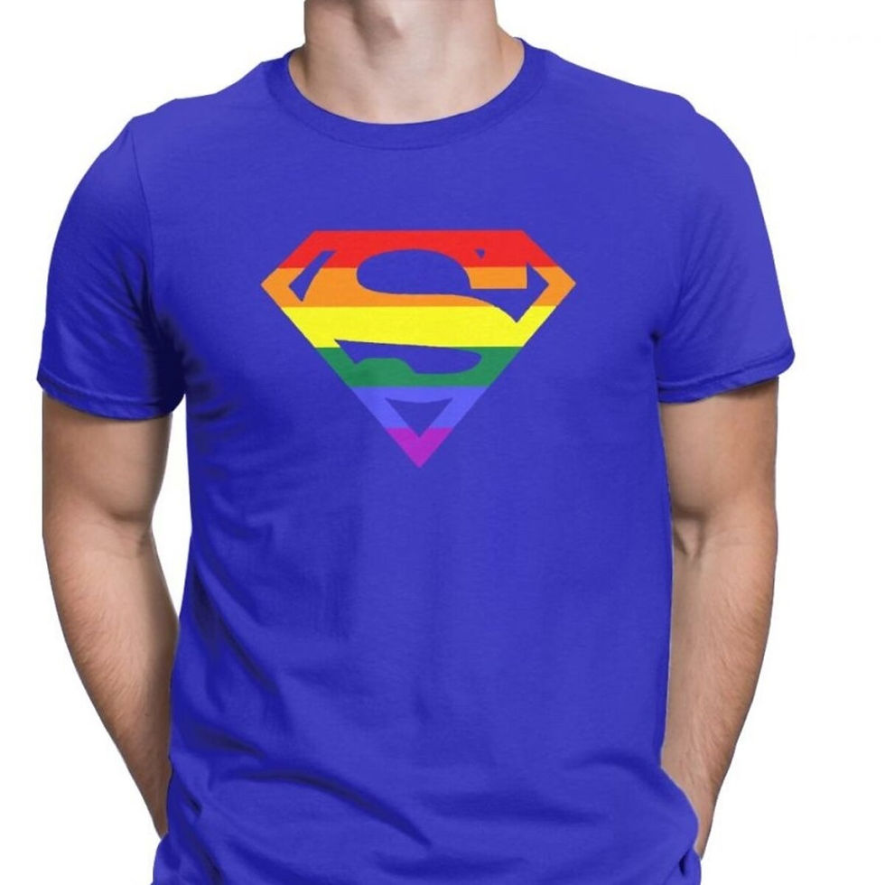 Thumbnail: T Shirt Round Neck Cotton T Shirt Rainbow Gay Lesbian Pride LGBTQ LGBT Tshirts