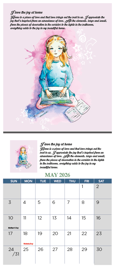 Thumbnail: 2026 Canadian Tear-off Magnetic Calendars