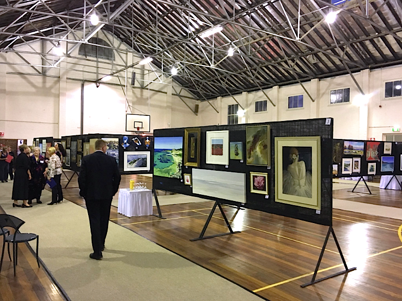 Army Art exhibition of contemporary australian artists and artwork for community arts engagement held at Leeuwin Army Barracks