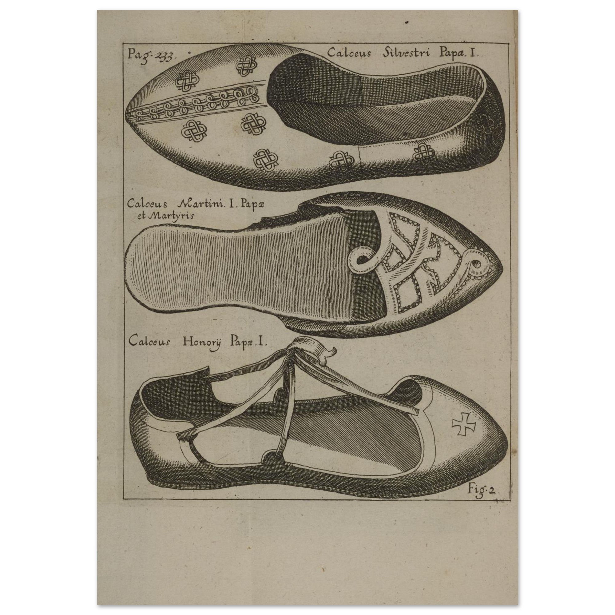 3 Shoes, Caliga Veterum, 1711