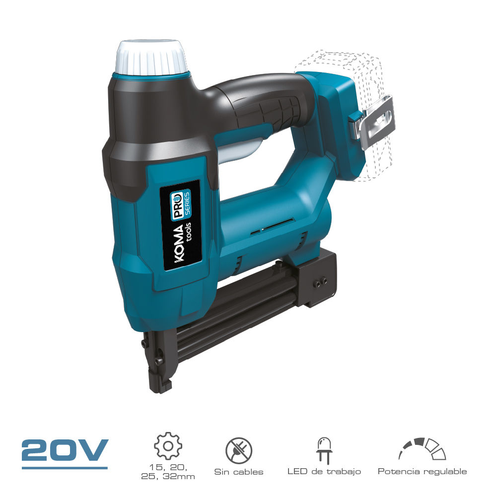 GRAPADORA CLAVADORA 20 V (SIN BATERIA NI CARGADOR)