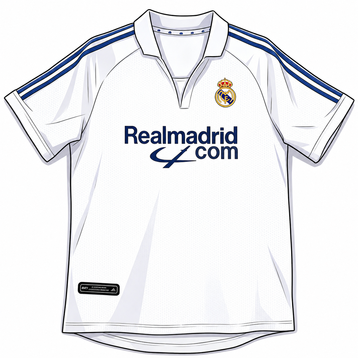 2001/02 Madrid Style Retro Football Jersey