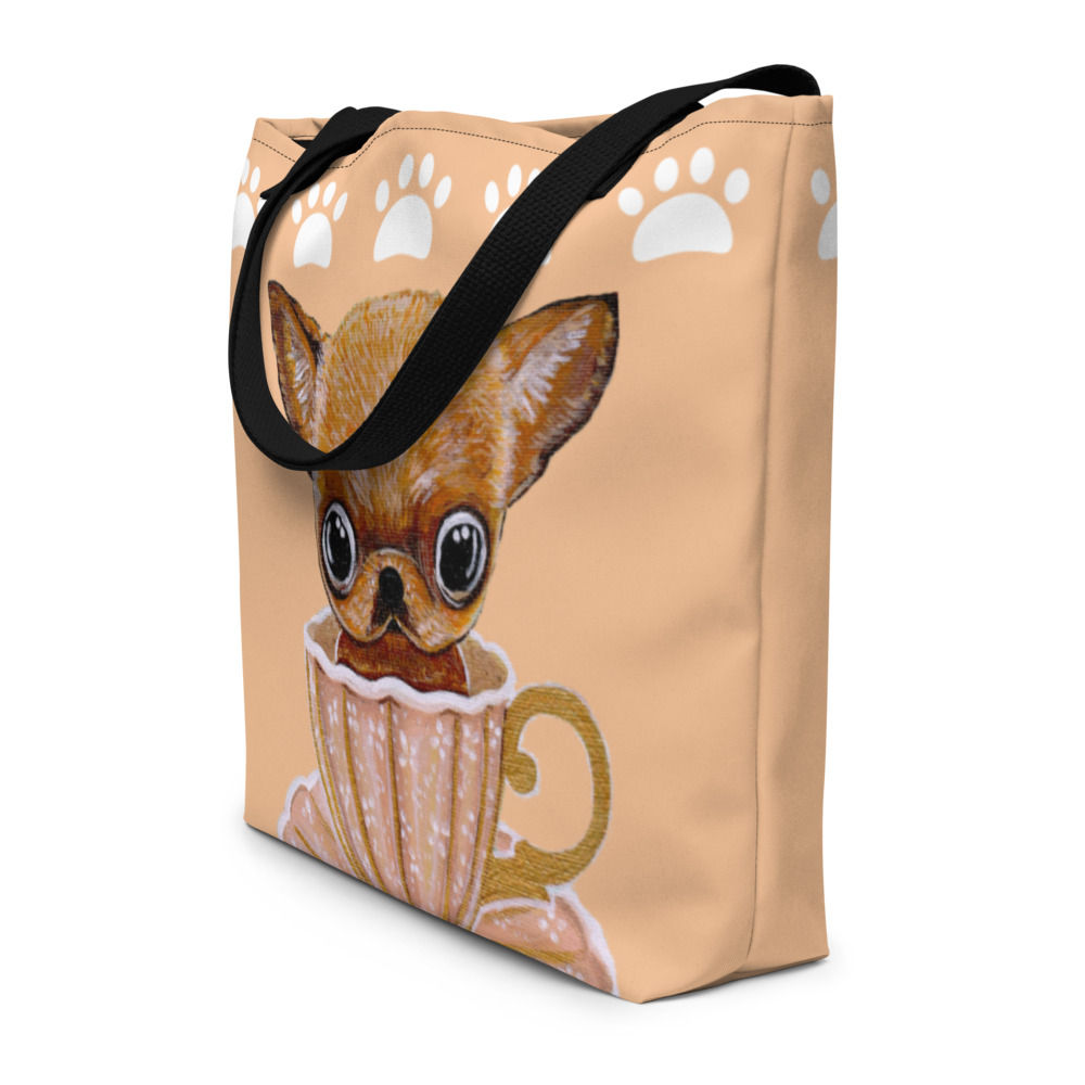 "Chihuahua" Large Tote with Pocket