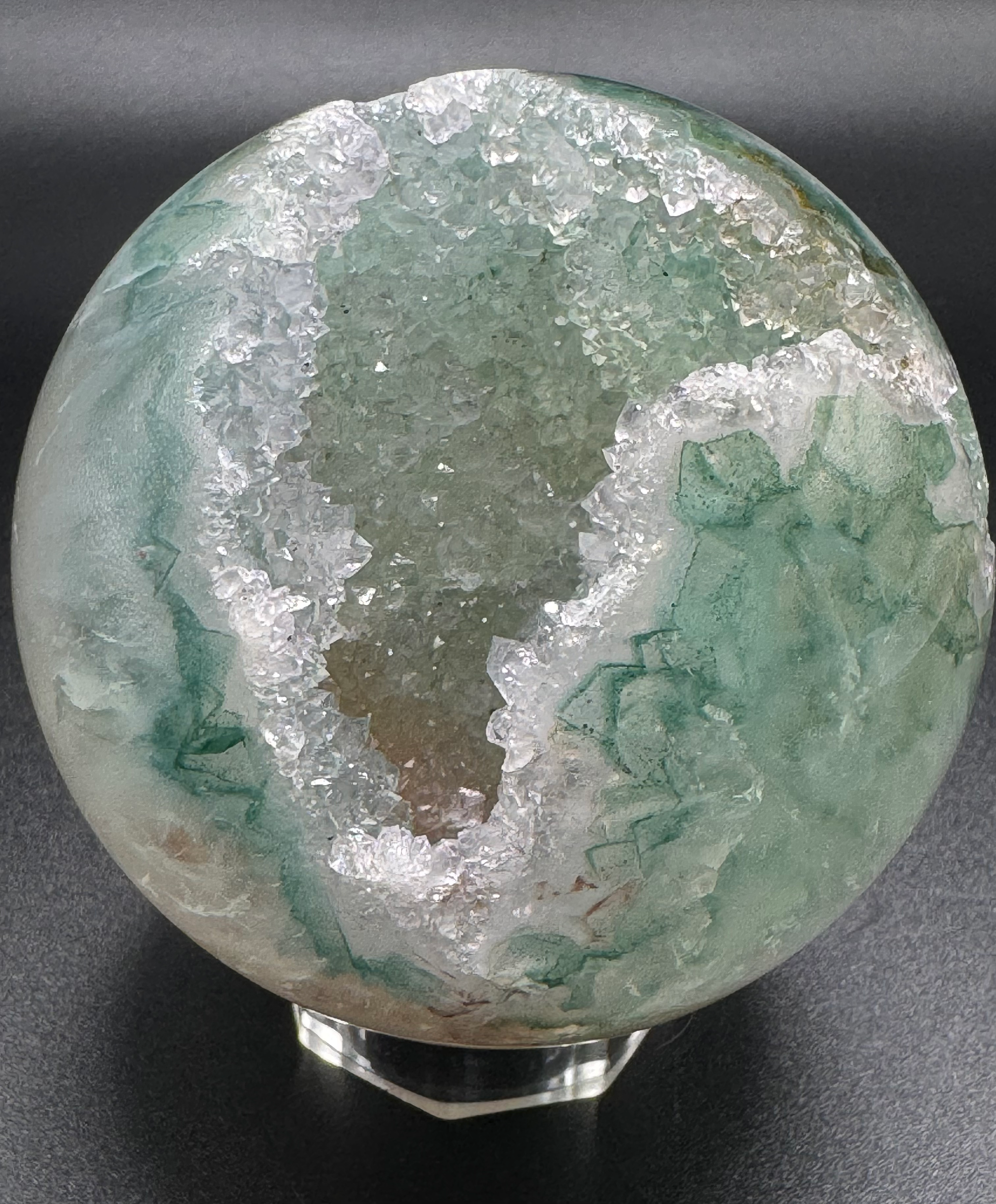Sugar Druzy Agate Geode Sphere