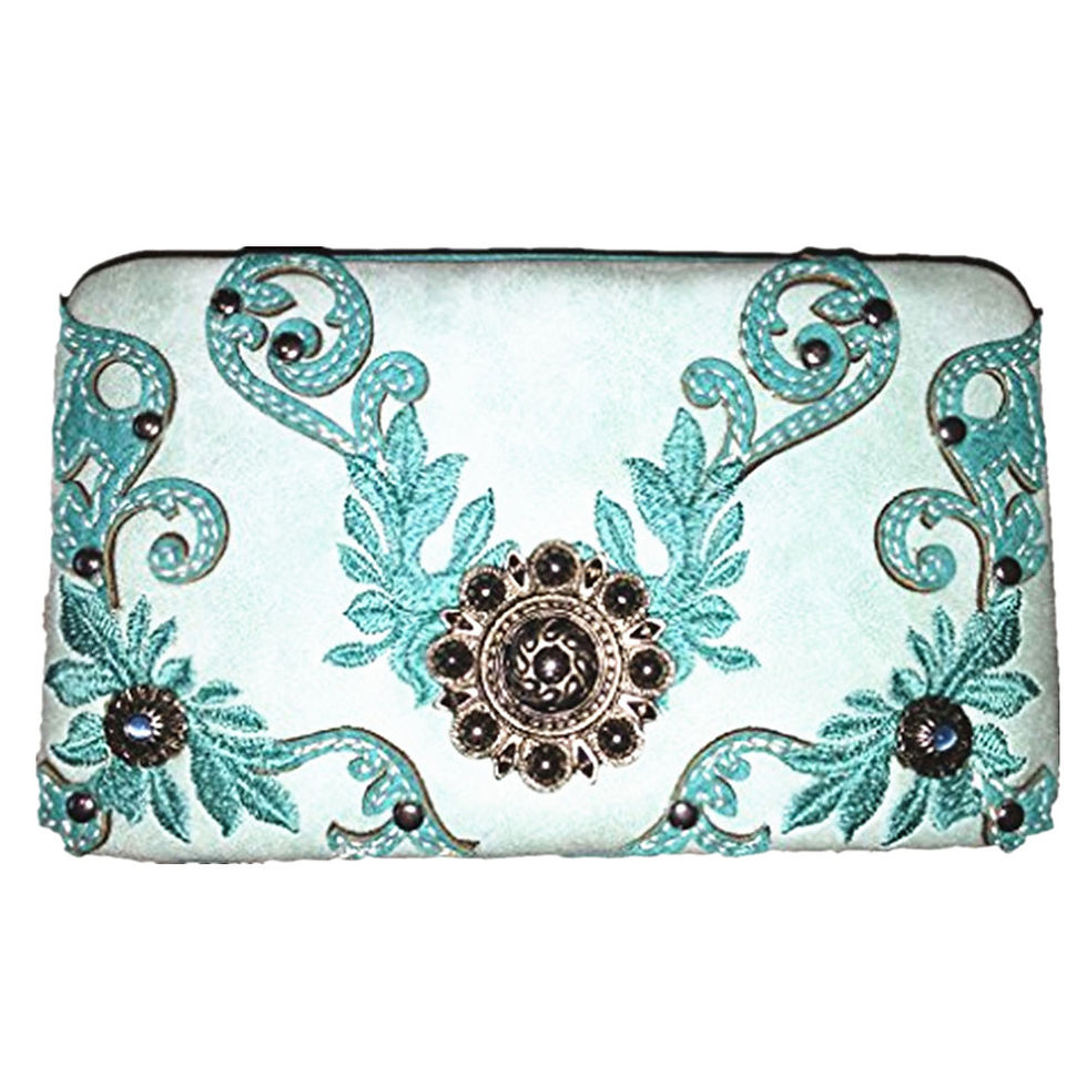Thumbnail: Texas West Premium Western Handbag Buckle Embroidery Conceal Carry Purse/Wallet