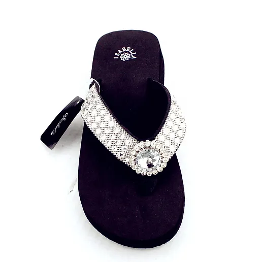 camo flip flops with rhinestones