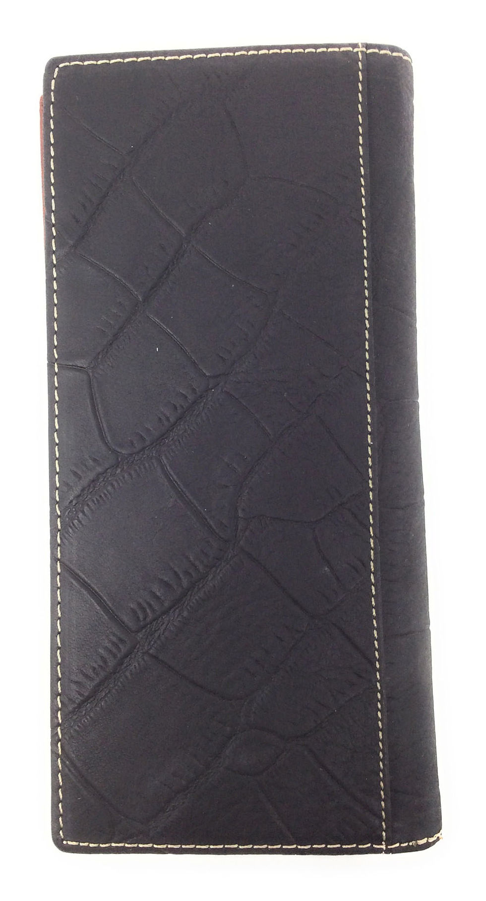 Thumbnail: Premium Genuine Leather Rooster Mens Long Wallet Checkbook in 2 Colors