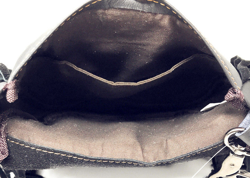 Thumbnail: Western Genuine Leather Cowgirl Crossbody Messenger Fringe Laser Cut Purse Bag