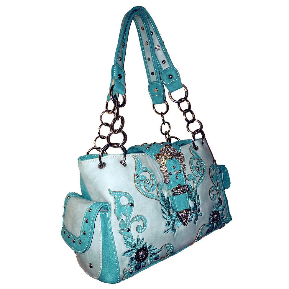 Thumbnail: Texas West Premium Western Handbag Buckle Embroidery Conceal Carry Purse/Wallet