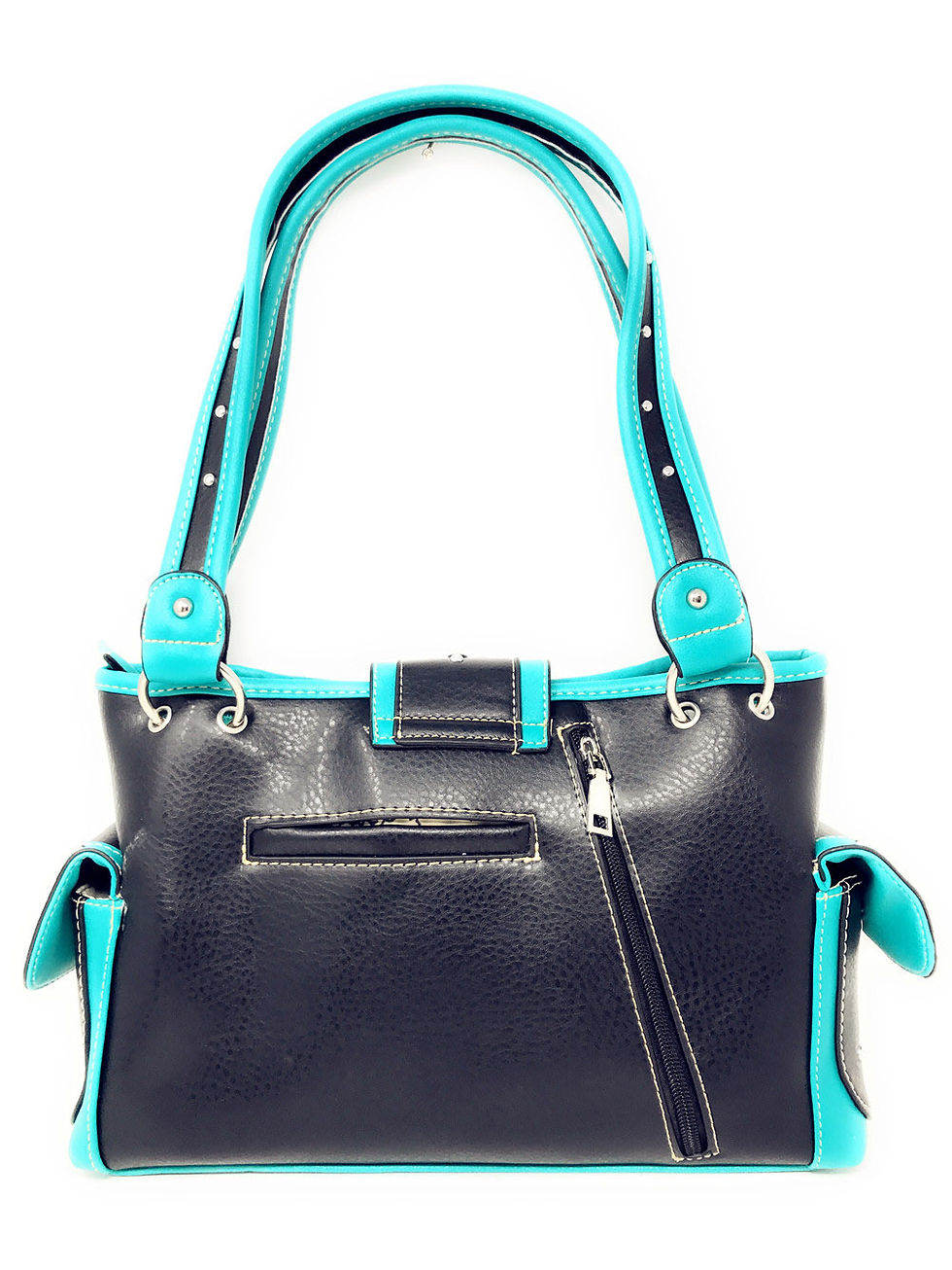 Thumbnail: Concealed Carry Shoulder Handbag Western Purse With Rhinestone Buckle