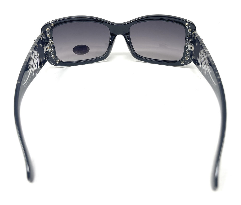 Thumbnail: Texas West Womens Sunglasses With Rhinestone Bling UV 400 PC Lens