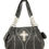 Thumbnail: Texas West Rhinestone Cross Embroidered Western Handbag Purse in 4 colors
