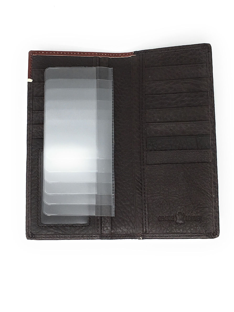 Thumbnail: Premium Genuine Leather Lone Star Mens Bifold Wallet in 2 Colors