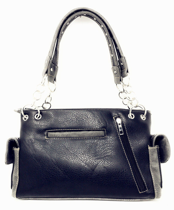 Thumbnail: Premium Western Buckle Embroidery Concealed Carry Handbag Purse / Wallet One Set