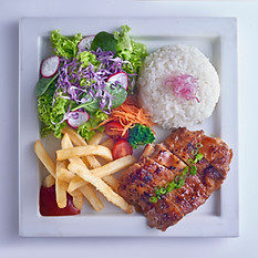Teriyaki Chicken Platter with Onsen Egg.jpg