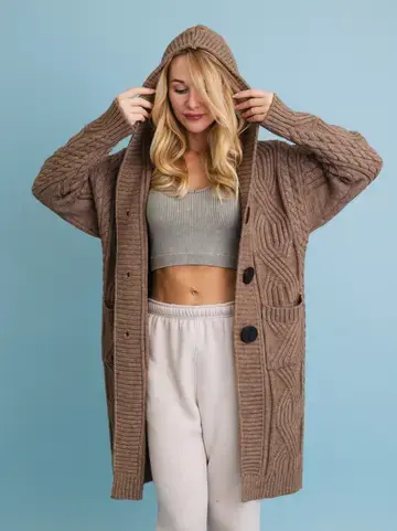 Leto Cable Knit long Sweater