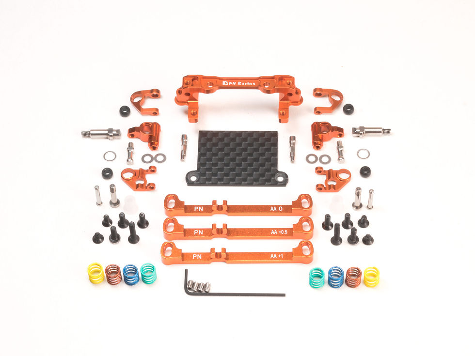 PN Racing Mini-Z V4 MR03/PNR2.5W Double A-Arm Front Suspension (Orange)