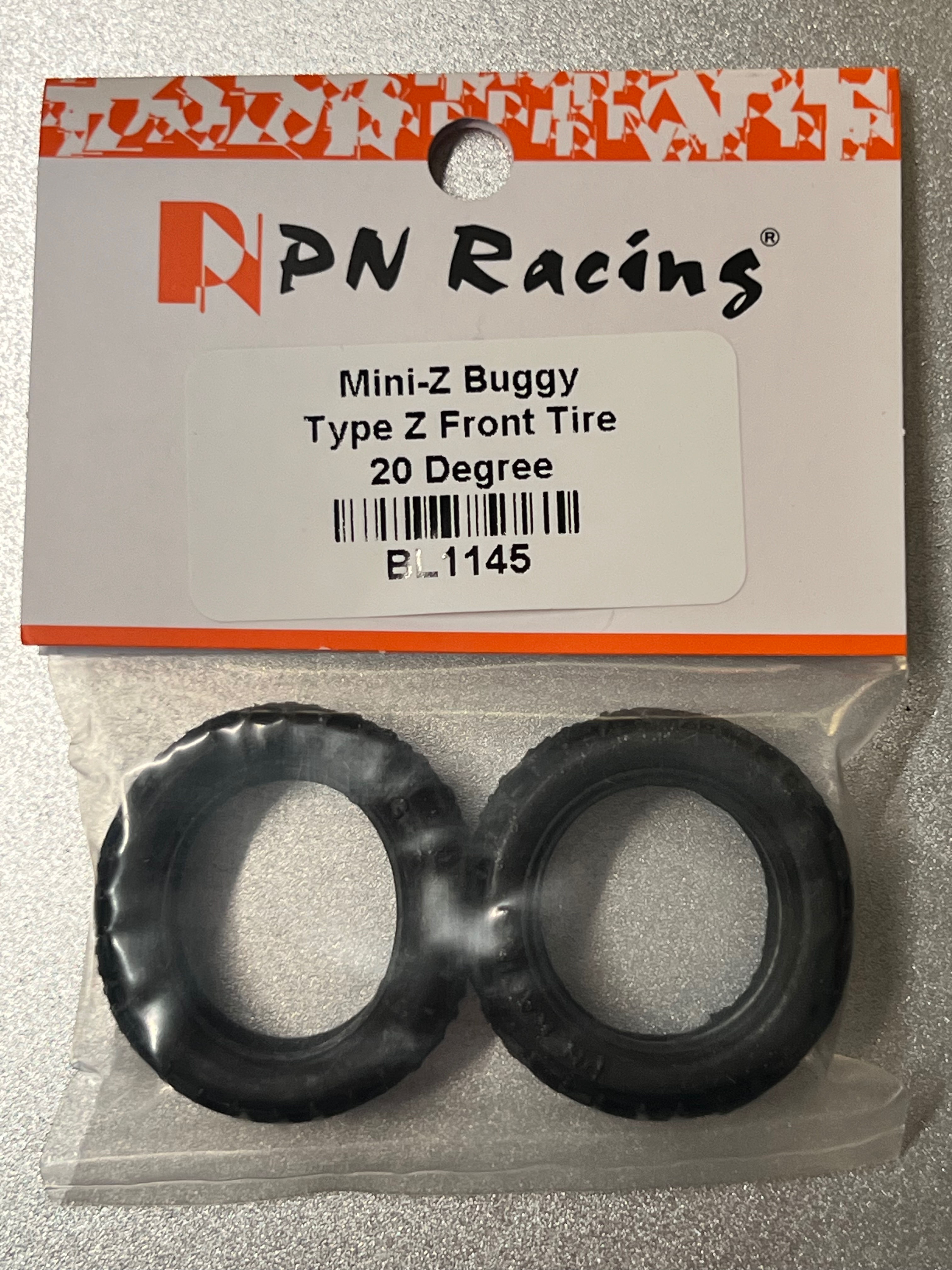 PN Racing Mini-Z Buggy Type Z Front Tire 20 Degree  (BL1145)
