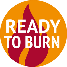 Ready to burn logo