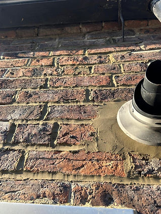 repair work around pipe vent