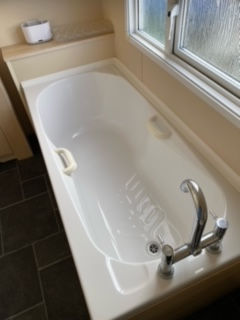Bath in bathroom