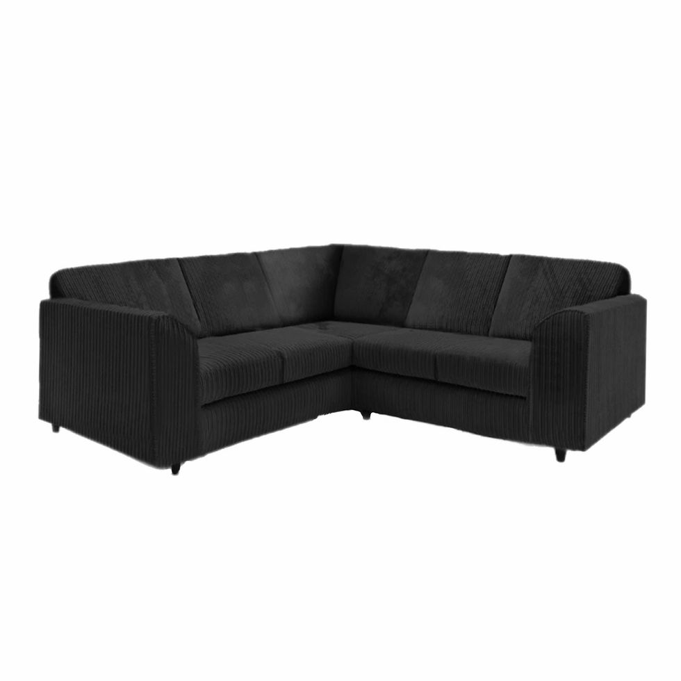 Balmoral Fullback corner sofa, black