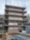 Scaffolding erected for a commercial property