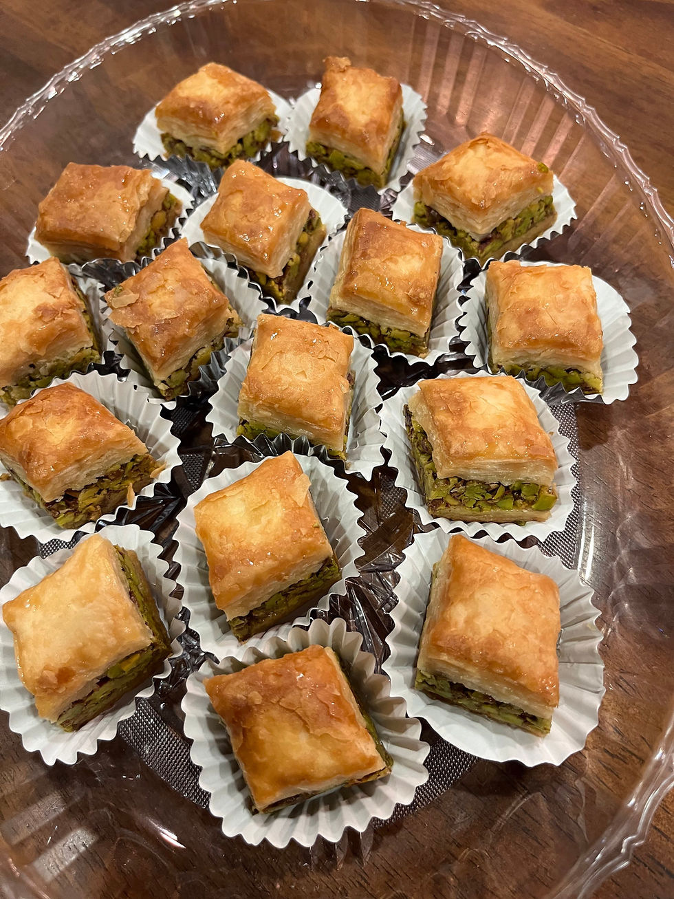 Thumbnail: بقلاوة  شامية بالفستق  baklava with pistachio 700 grams