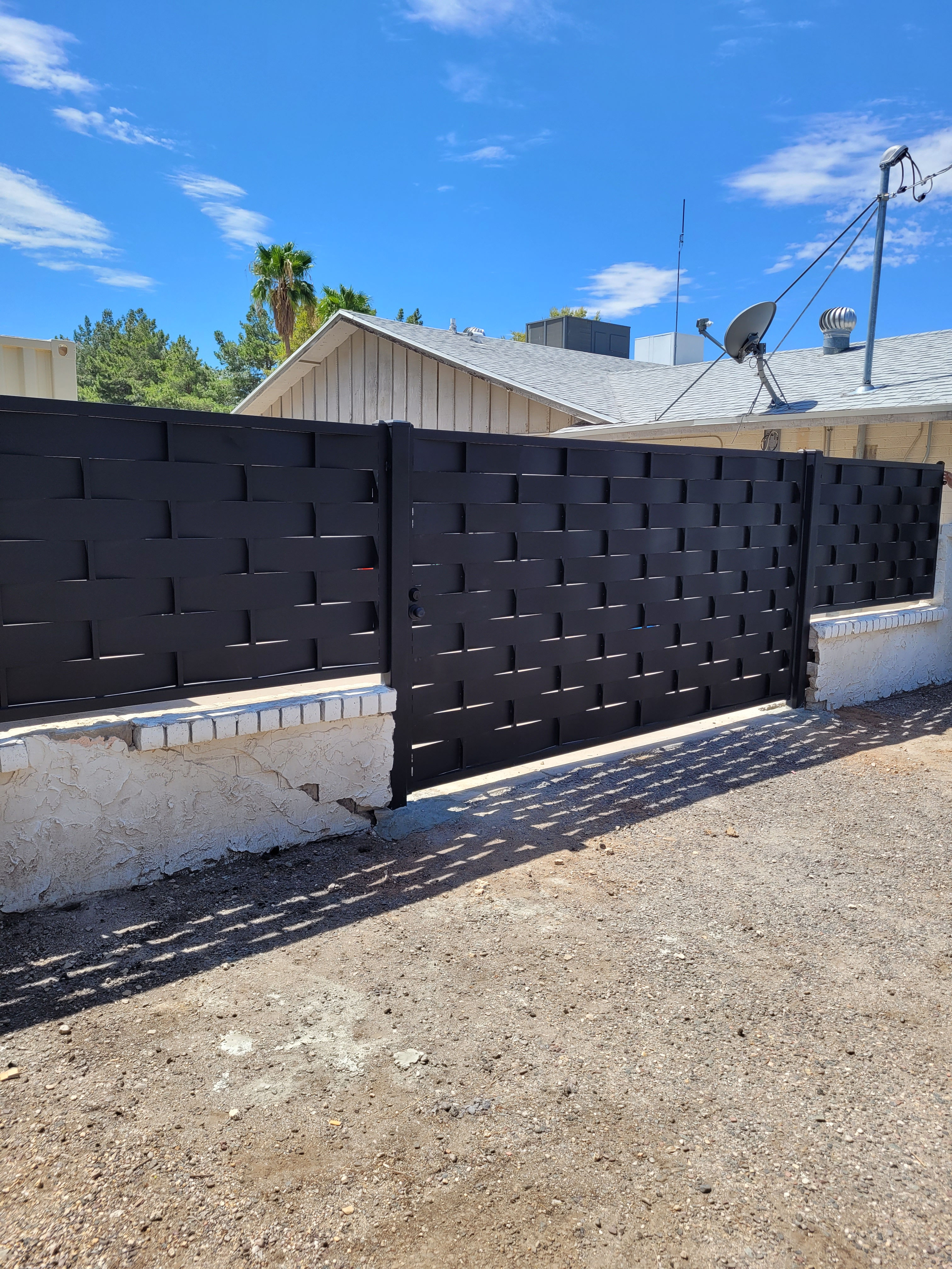 Privacy fence with Access Gate