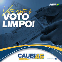 Peça - Caubi Prefeito - Voto limpo