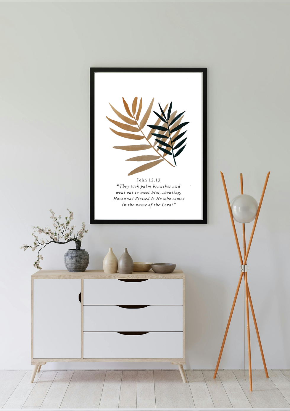 Thumbnail: Set of Watercolor Artworks with Bible verses