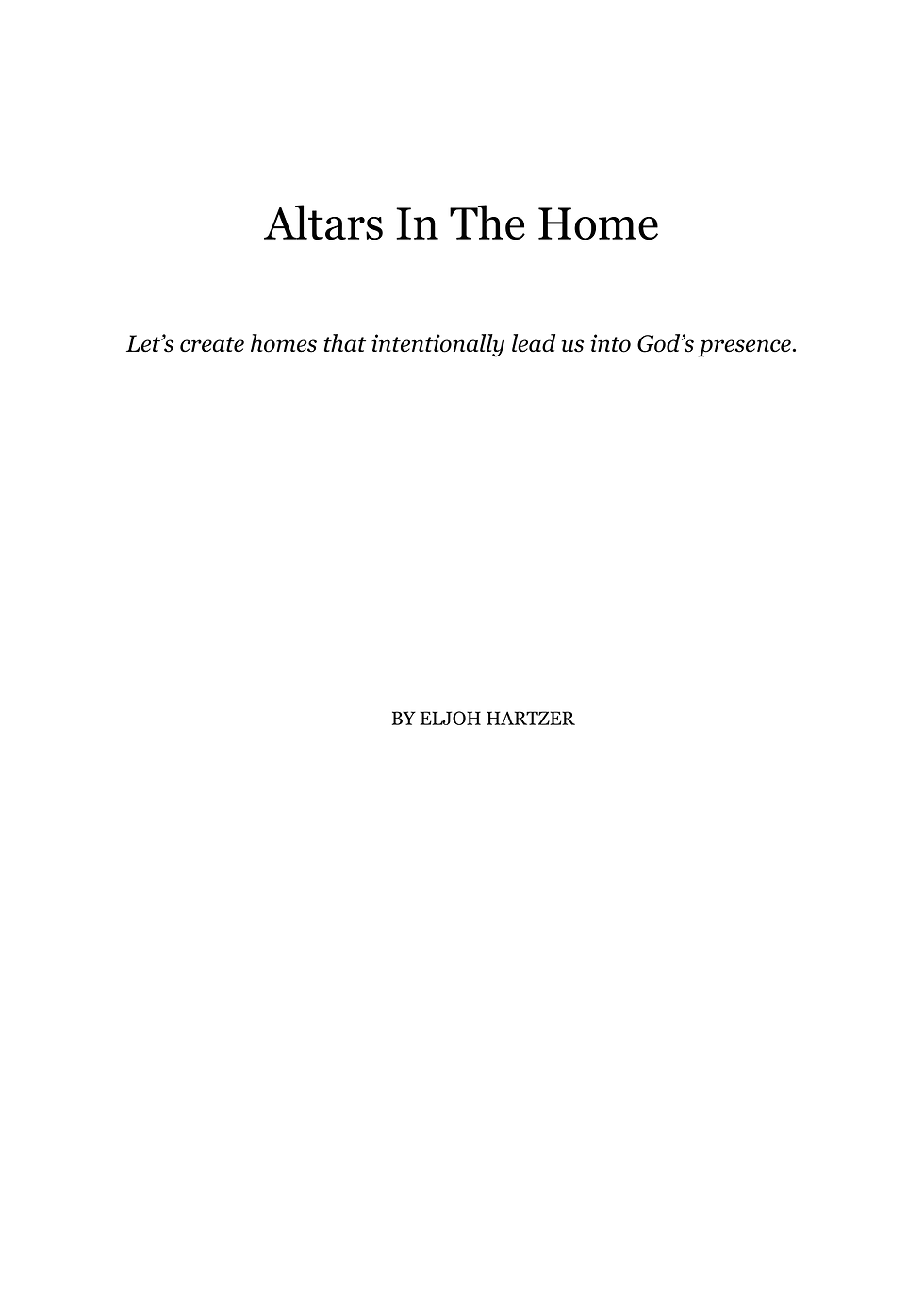 Thumbnail: Altars in the Home eBook