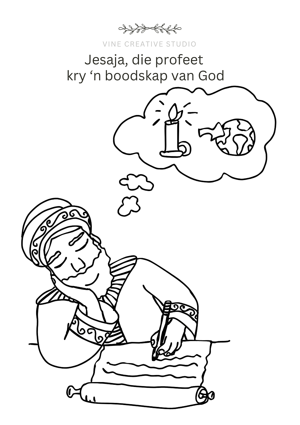 Thumbnail: Kersfees Kurrikulum Inkleurprentjie oor jesaja die profeet