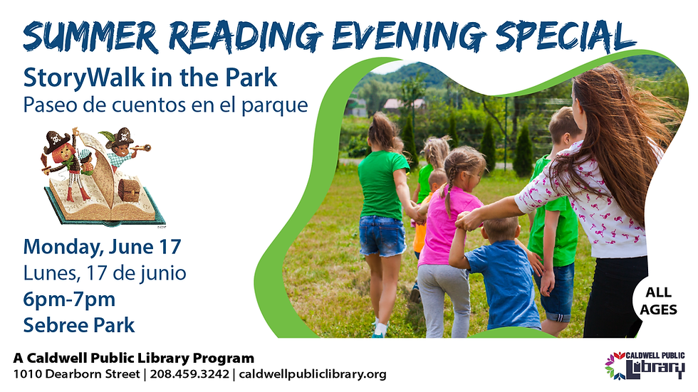 Summer Reading Evening Special: StoryWalk in the park