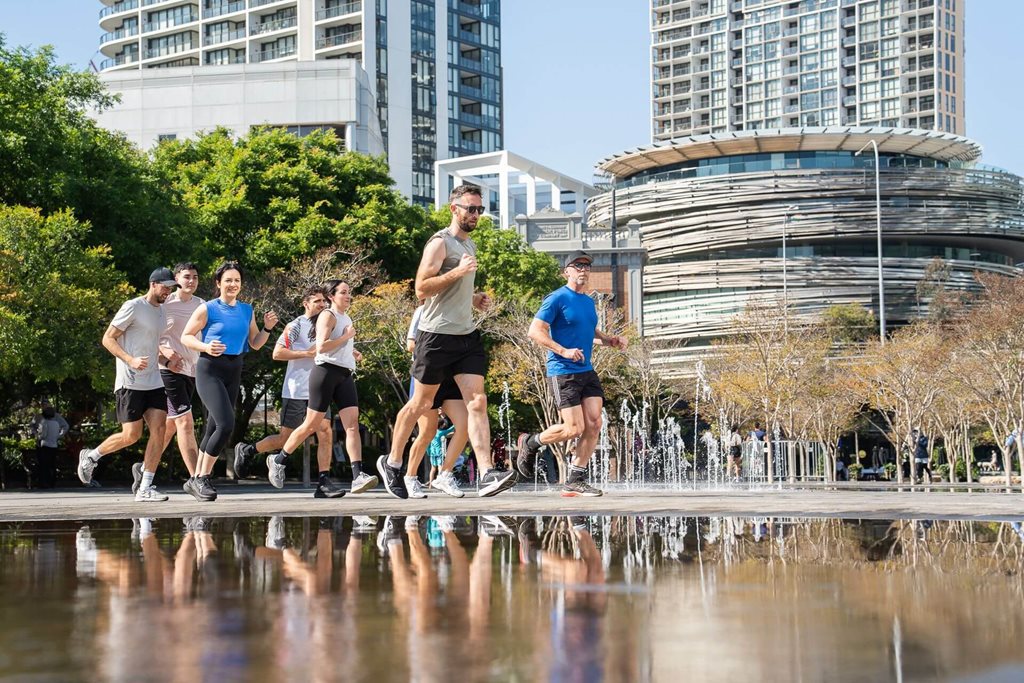 Fun run in Darling Harbour