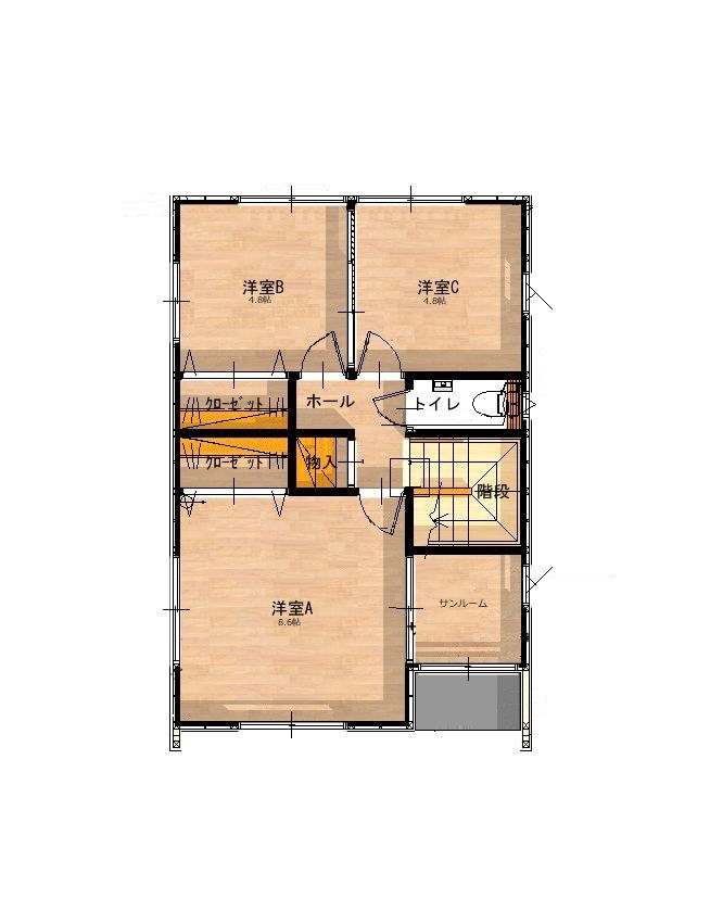 Thumbnail: [FWV KARIYADO Karuizawa] Newly built, popular accommodation area, newly built detached house for rent (total of 2 buildings)