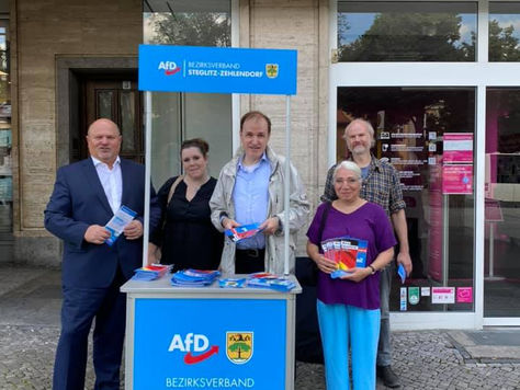 Standaktion in Steglitz-Zehlendorf