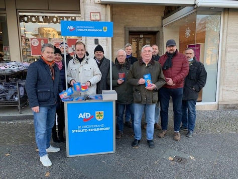 Standaktion in Steglitz-Zehlendorf