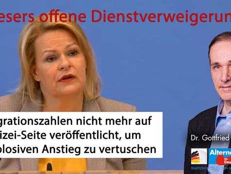 Pressemitteilung: Faesers Dienstverweigerung