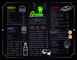 Menu restaurante bar