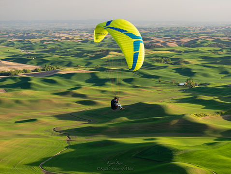 Steptoe Butte Paraglider - Palouse, Washington