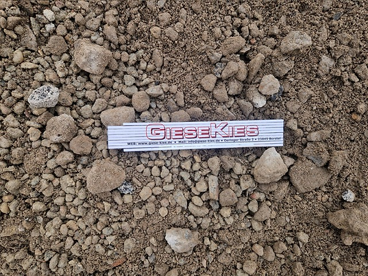 Recyclingbaustoffe in verschiedenen Körnungen Giesekies